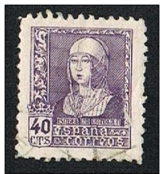 Ed. 858 Isabel II 40 Cts. Usado - Usados