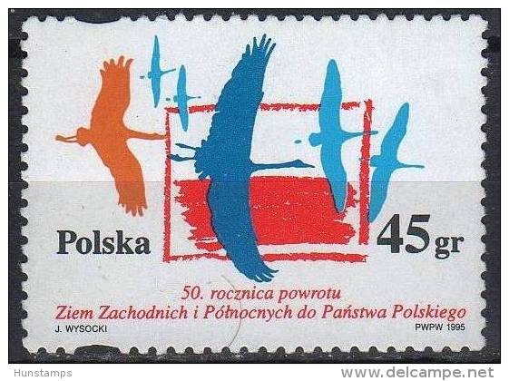 Poland 1995. Liberation / Animals / Birds Stamp MNH (**) - Neufs