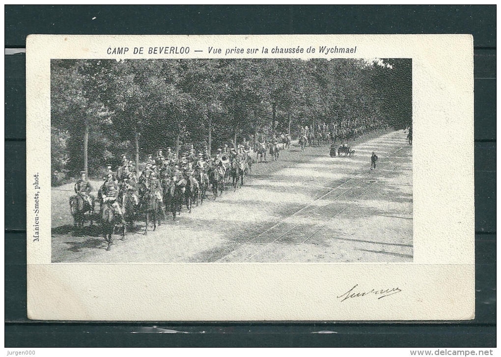 BEVERLOO: Vue Prise Sur La Chaussée De Wychmael,  Gelopen Postkaart 1904 (GA15615) - Andere & Zonder Classificatie