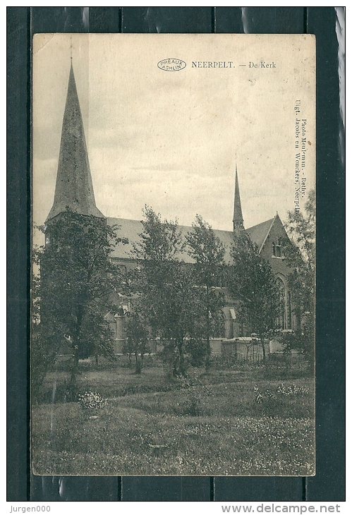 NEERPELT: De Kerk,  Gelopen Postkaart 1923 (GA15754) - Neerpelt