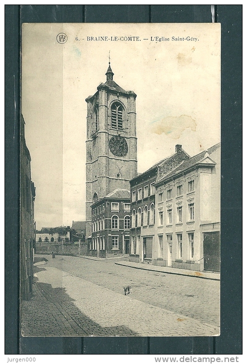 BRAINE-LE-COMTE: L'Eglise Saint Gery, Niet Gelopen Postkaart  (GA15950) - Braine-le-Comte