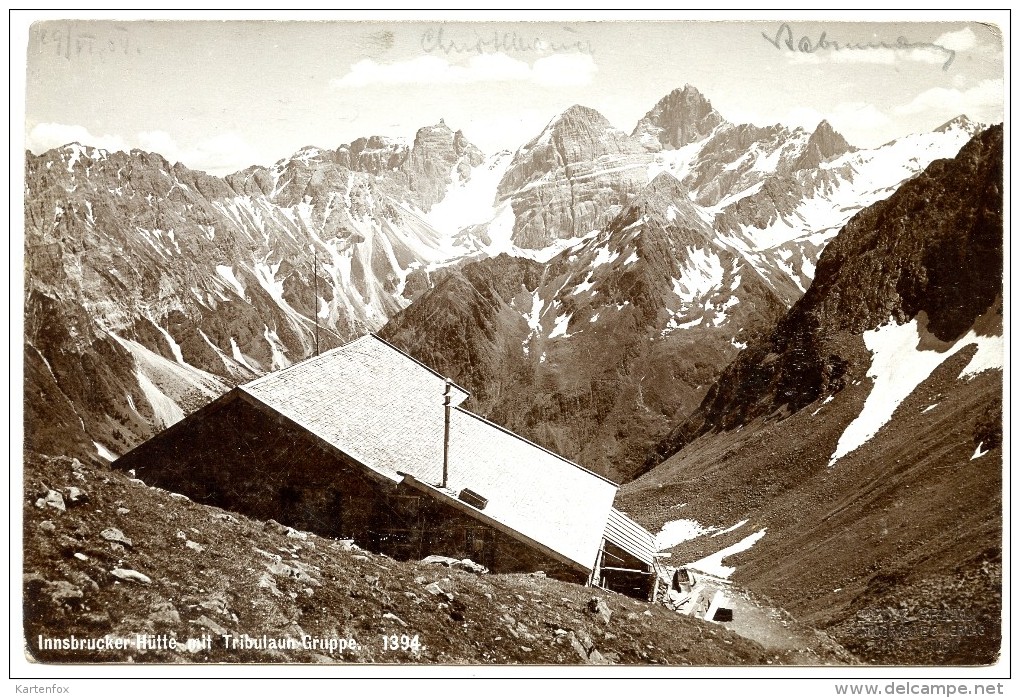 Innsbrucker Hütte, Haus, Neustift Im Stubaital, Trins, 29.6.1904. Fitz Gratl Geprägt, Innsbruckerhütte - Neustift Im Stubaital