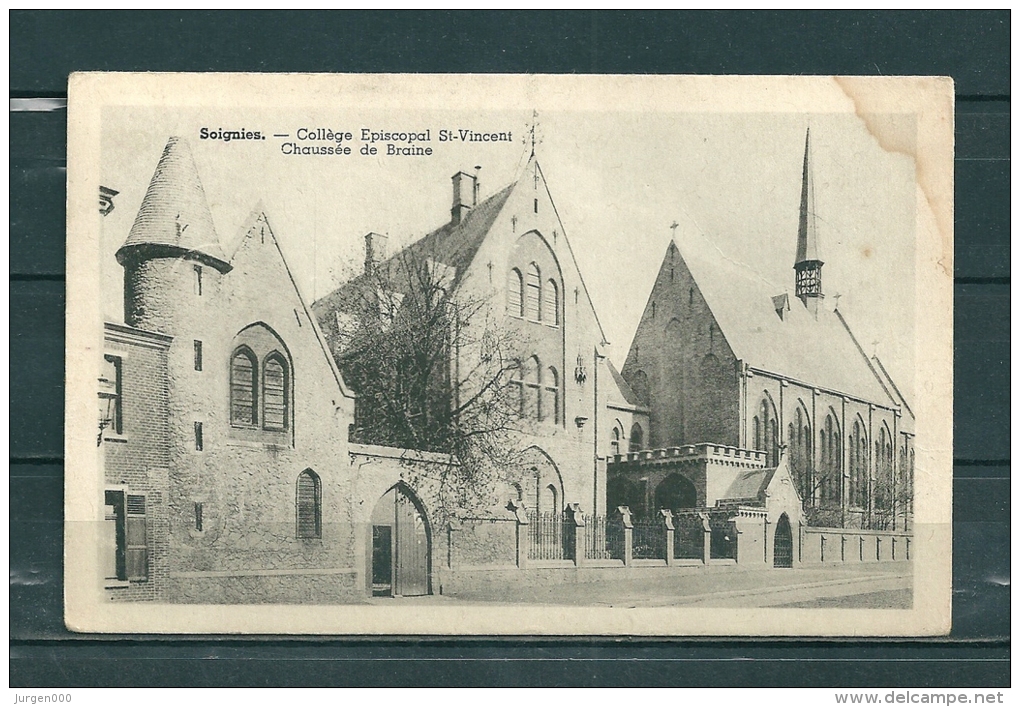 SOIGNIES: Collége Episcopal St Vincent, Gelopen Postkaart (GA16344) - Soignies