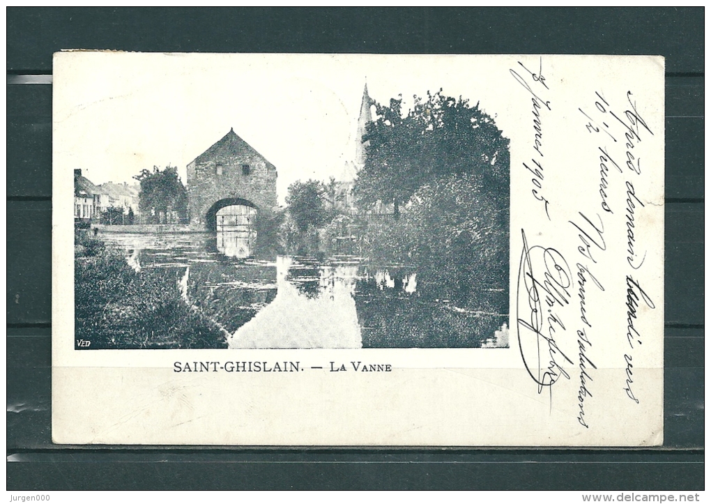 SAINT GHISLAIN: La Vanne,  Gelopen Postkaart 1905 (GA16372) - Saint-Ghislain