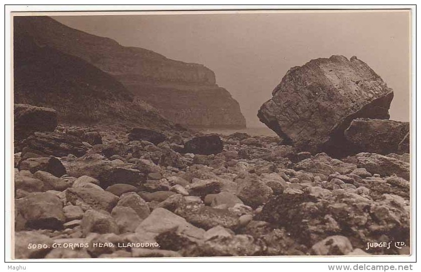 Gt. Ormes Head, Llandudno, Judges,  Hastings, Rock., Nature, - Caernarvonshire