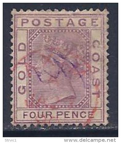 Gold Coast, Scott # 17 Used Queen, 1884 - Côte D'Or (...-1957)