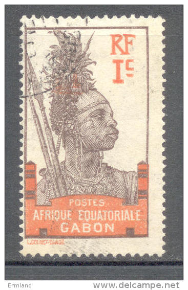 Gabun Gabonaise 1910 - Michel 49 O - Used Stamps