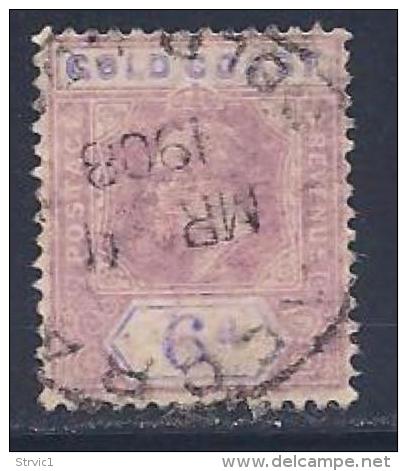 Gold Coast, Scott # 61 Used King Edward Vll, 1908 - Gold Coast (...-1957)