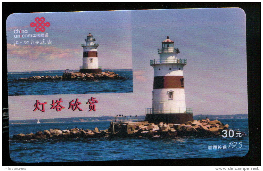 Télécarte China Unicom - Phare - Leuchttürme