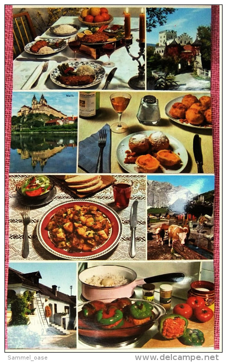 Kulinarische Spezialitäten Aus Österreich  -  20 Kleine Falt-Ansichtskarten  -  Ca. 1980 - Küchenrezepte