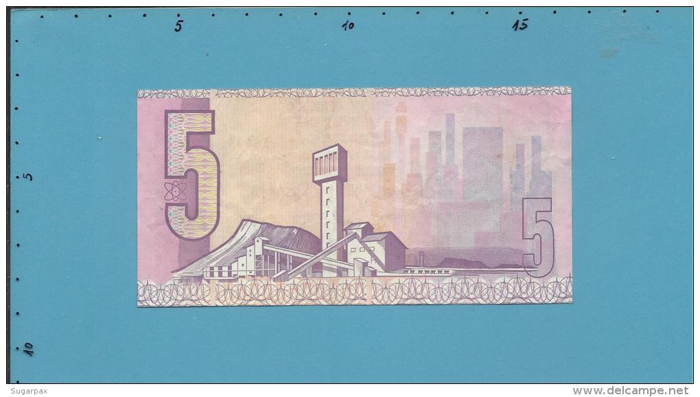 South Africa - 5 RAND - ( 1990 - 94 ) - Pick 119.e - Sign. 7 - Watermark: Jan Van Riebeek - 2 Scans - South Africa