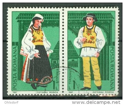 ROMANIA 1987: YT 3762 - 3763 / Mi 4398 - 4399, O - LIVRAISON GRATUITE A PARTIR DE 10 EUROS - Usati