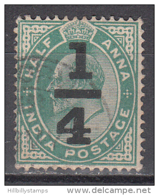 India      Scott No.   77    Used    Year  1905 - 1902-11 King Edward VII