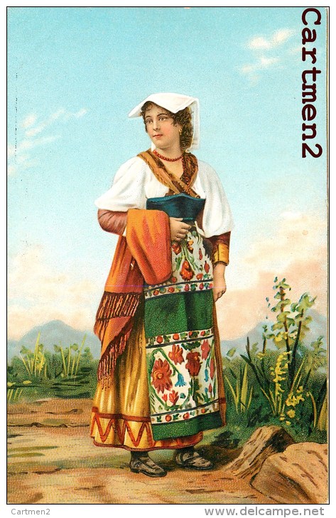 TIPI ITALIANI TRAVESTONO FOLCLORE SICILIA TYPES ITALIENS COSTUME FOLKLORE SICILE Stengel &sect; Co. - Costumi