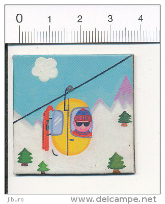 Magnet / Humour Ski Téléphérique Sports D'hiver / K-B-1 - Magnets