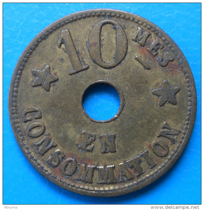 Anvers Dam J.C Loots 10 Centimes - Noodgeld