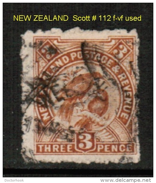 NEW ZEALAND    Scott  # 112 F-VF USED - Gebraucht