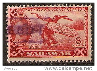 8c Red - Sarawak (...-1963)