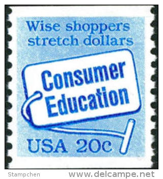 1982 USA Consumer Education Stamp Sc#2005 Coil - Roulettes