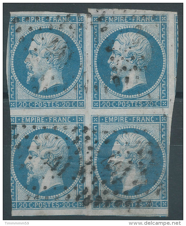 Lot N°26333   Bloc De Quatre  N°14B, Oblit PC 441 BORDEAUX (32), Coté 450 Euros - 1853-1860 Napoleon III