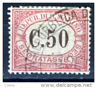 1924 - SAINT-MARIN - SAN MARINO - Catg. Sass. 13 - Used - (SM2017.43..) F.to Biondi - Impuestos