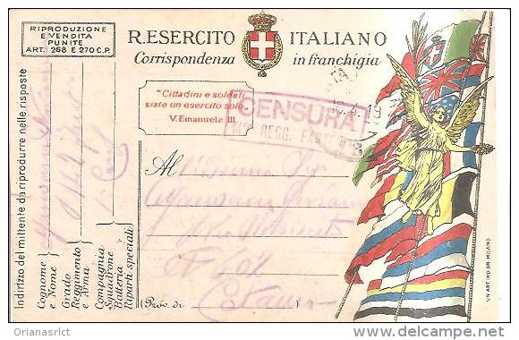 69156)cartolina R.esercito Italiano Posta Miitare Timbro18 Posta Militare 16-4-19 - Franchise