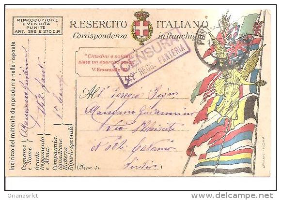 69157)cartolina R.esercito Italiano Posta Miitare Timbro18 Posta Militare  11-3-19 - Franchise
