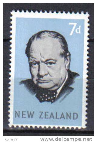 ZEL133 - NUOVA ZELANDA 1965 ,  Yvert Serie 428  ***  Churchill - Sir Winston Churchill