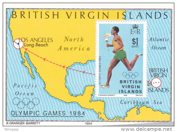 British Virgin Islands 1984 Olympic Games Souvenir Sheet MNH - British Virgin Islands
