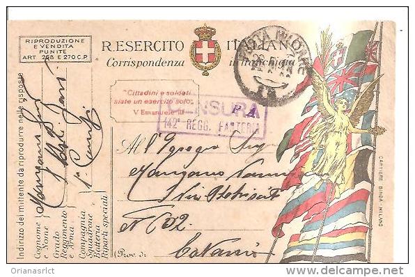 69166)cartolina Postale In Franghigia R.esercito Italiano      24-5-19 - Franchise