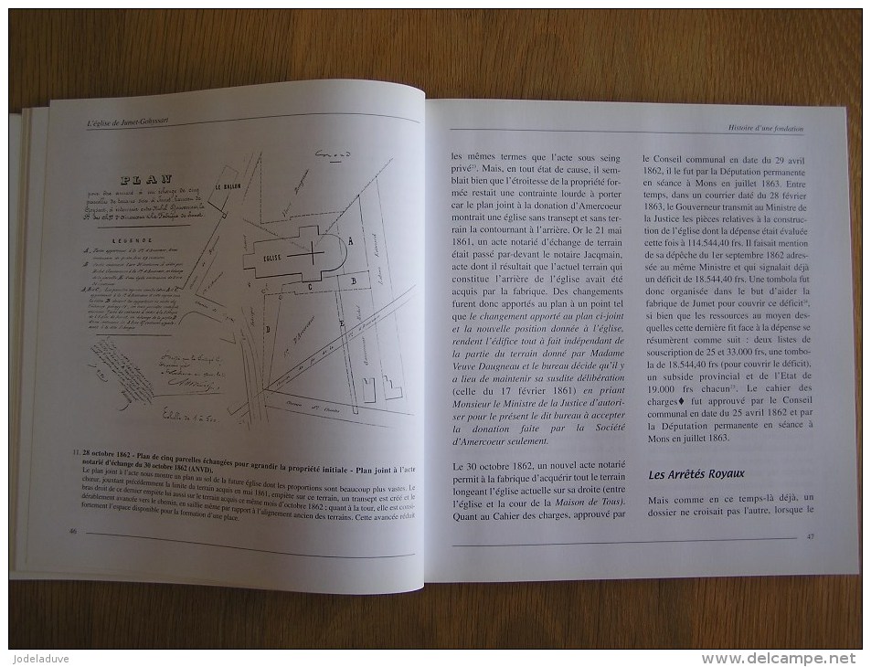 L´ EGLISE DE JUMET GOHYSSART Régionalisme Histoire  Charleroi Pays Noir  Belgique