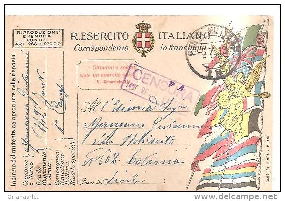 69168)cartolina Postale In Franghigia R.esercito Italiano       5-7-19 - Franchise
