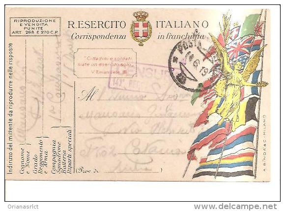 69169)cartolina Postale In Franghigia R.esercito Italiano   14-6-19 - Franchise