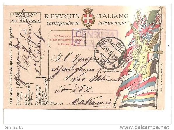 69171)cartolina Postale In Franghigia R.esercito Italiano   29-5-19 - Franchise