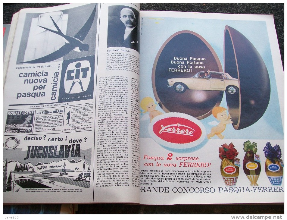 EPOCA - LE AUTO BELLISSIME Fiat Lancia Alfa Romeo   14 APRILE 1963 - Engines