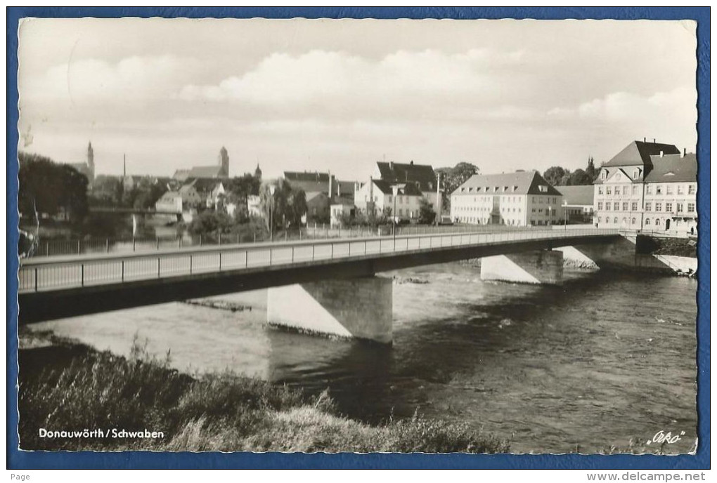 Donauwörth,Brücke über Die Donau,1963, - Donauwoerth