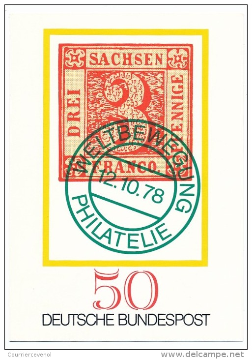 Allemagne - 6 CP (Entiers postaux) avec étiquettes de distributeur en complément d'affranchissement 1982