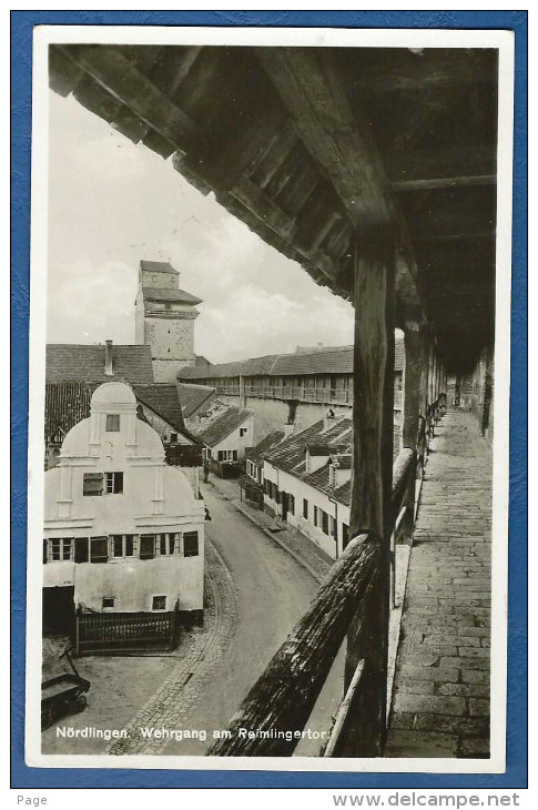 Nördlingen,Wehrgang Am Reimlinger Tor,1936 - Noerdlingen