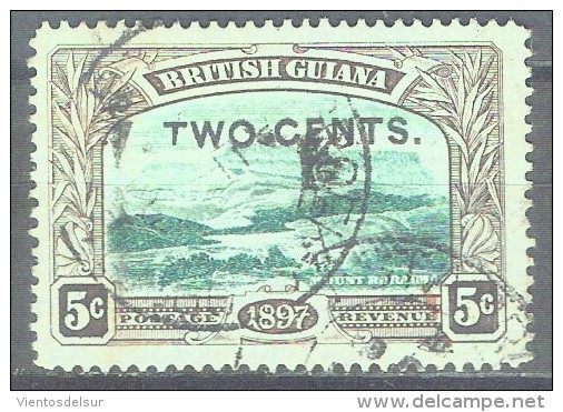 BRITISH GUYANA - QV - YVERT # 93 - VF USED - British Guiana (...-1966)