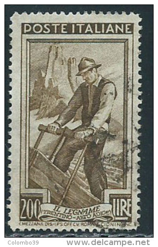 Italia 1950 Usato - Italia Al Lavoro £ 200 - 1946-60: Usati