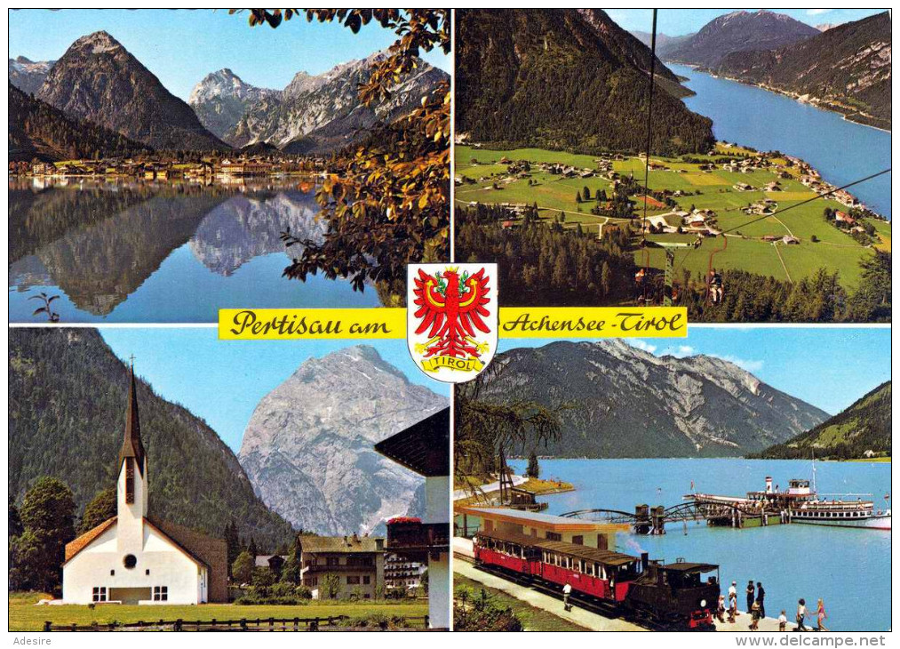 PERTISAU Am Achensee (Tirol) - Dampferanlegeplatz Seilbahn Bergbahn Mit Dampflok - Pertisau