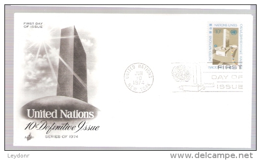 FDC United Nations - Definitive Issue 1974 - FDC