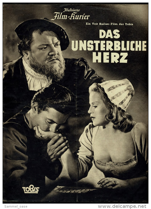"Illustrierter Film-Kurier" : "Das Unsterbliche Herz" Mit Heinrich Georg Schulz  -  Filmprogramm Nr. 2910 Von 1939 - Other & Unclassified
