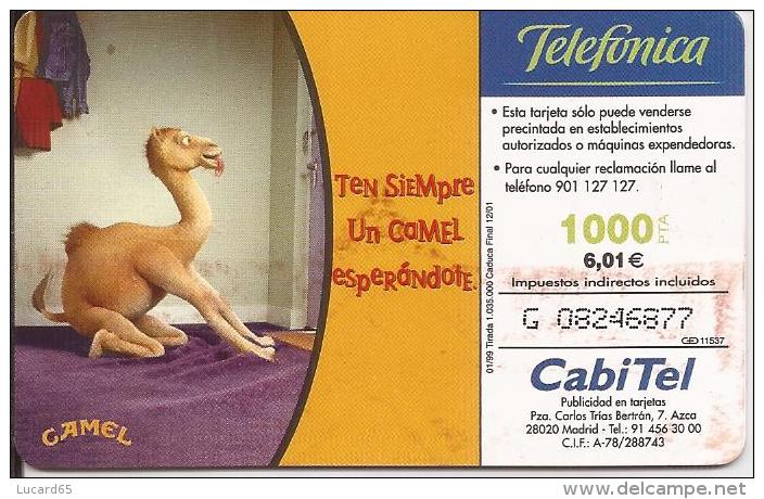 CAMEL - SCHEDE TELEFONICHE - PHONECARD - TELECARTE - TELETARJETA TELEFONICA  1000 PTA - Altri & Non Classificati