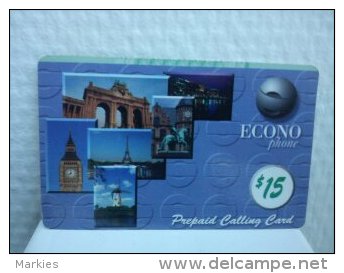 Econo 15 $ 2 Photo's Used Rare - [2] Prepaid & Refill Cards
