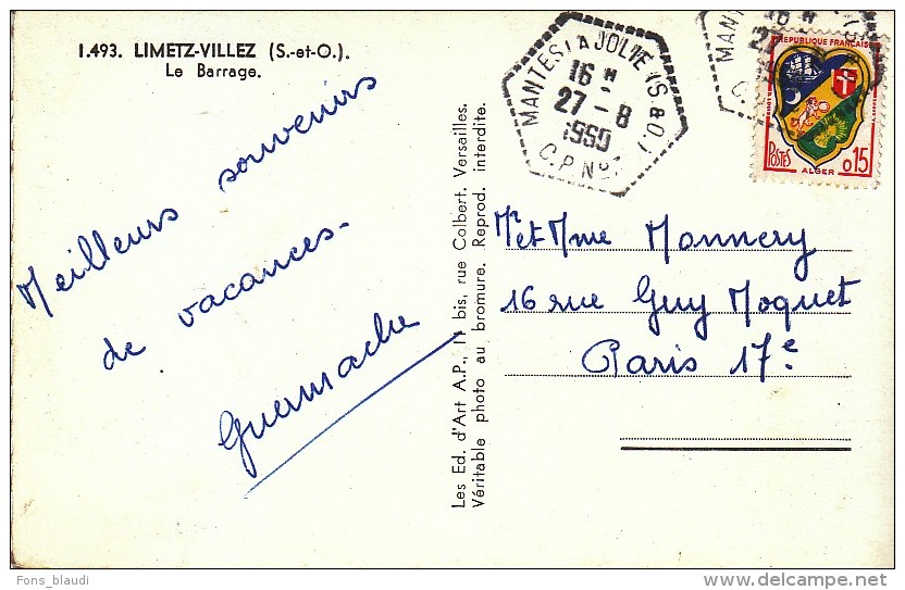 Sur CPM CàD Hexagonal De Mantes-la-Jolie C.P. N°7 - FRANCO DE PORT - 1961-....