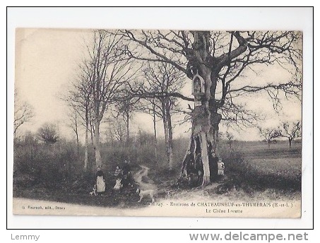 28 - CHATEAUNEUF-EN-THYMERAIS - LE CHENE LORETTE OÙ ON VIENT PRIER - ANIMATION - Châteauneuf