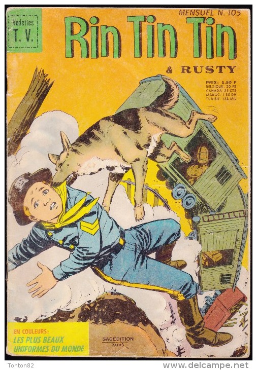 Rin Tin Tin - N° 105 - Sagedition - (  Novembre  1968 ) . - Rintintin