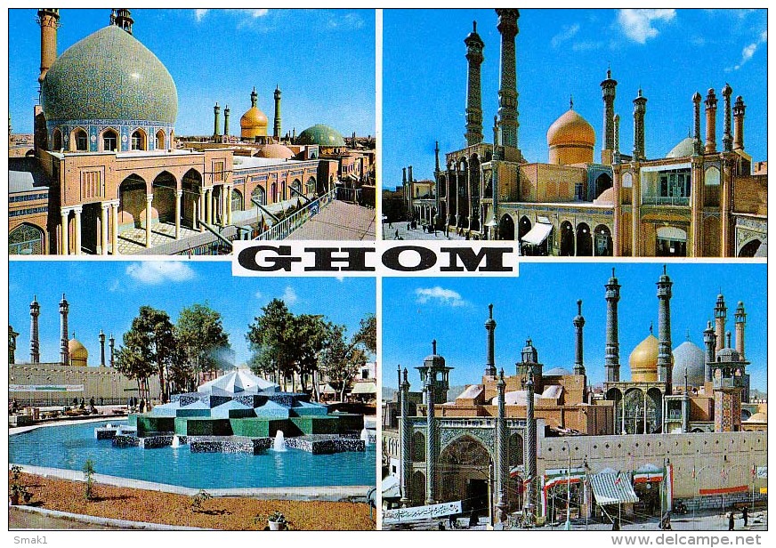 AK IRAN GHOM HAZRAT MASUMEH   ,ROTALCOLOR MILANO ITALY ALTE POSTKARTEN - Iran