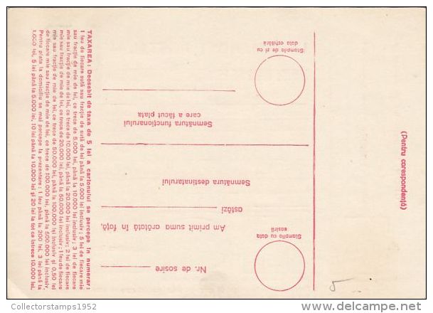 613- KING, 1948, ROMANIA MICHAEL STAMP ON MONEY ORDER STATIONERY, ENTIER POSTAUX, UNUSED, ROMANIA - Officials